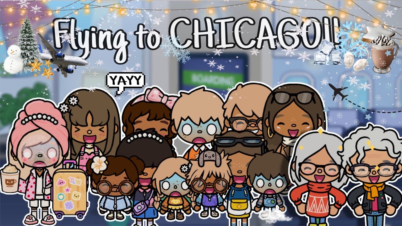 Flying to Chicago!!✈️😜✨|| *crazy!!* || toca Boca voiced role play!!🤍