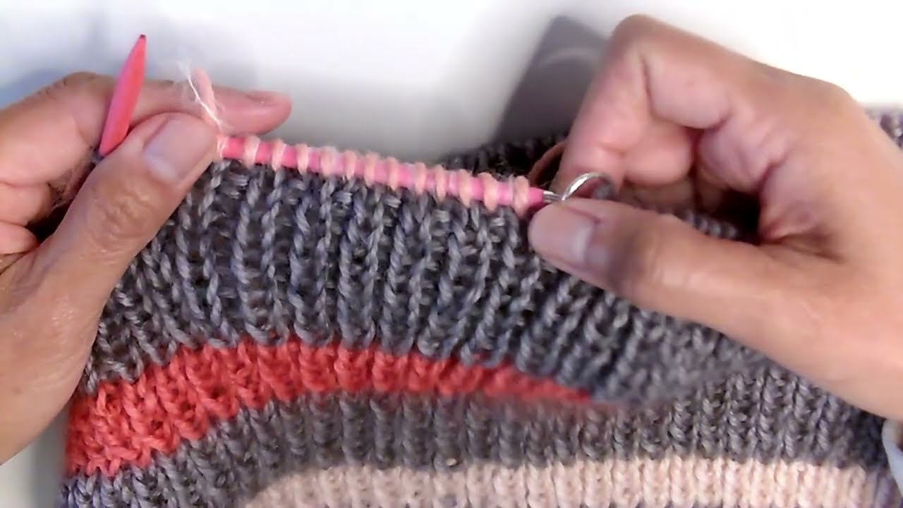 KnitChats -Tidy Stripes in Ribbing