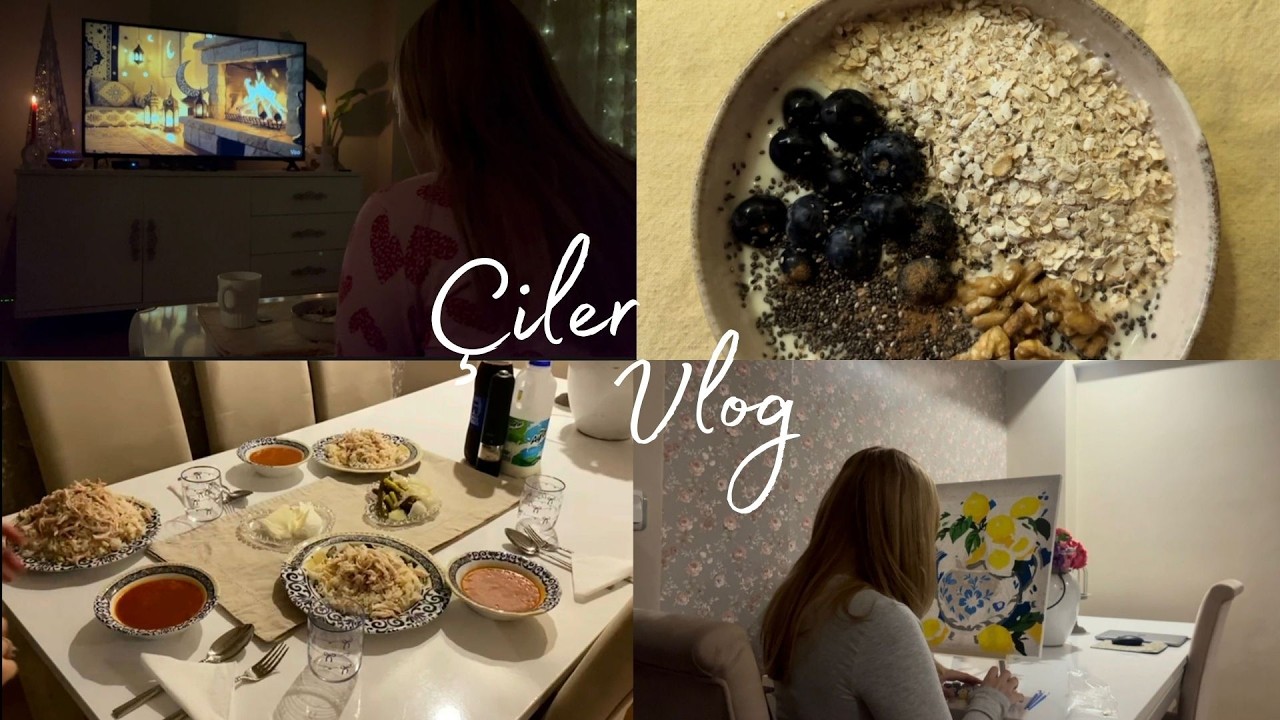 My Ramadan Routine | sahur, iftar, shopping, painting by numbers