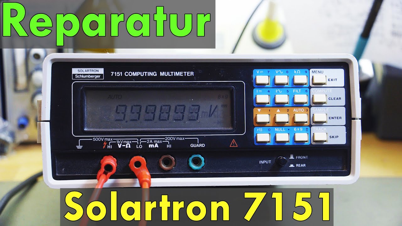 Reparatur: Tischmultimeter Schlumberger Solatron 7151 | Klick!