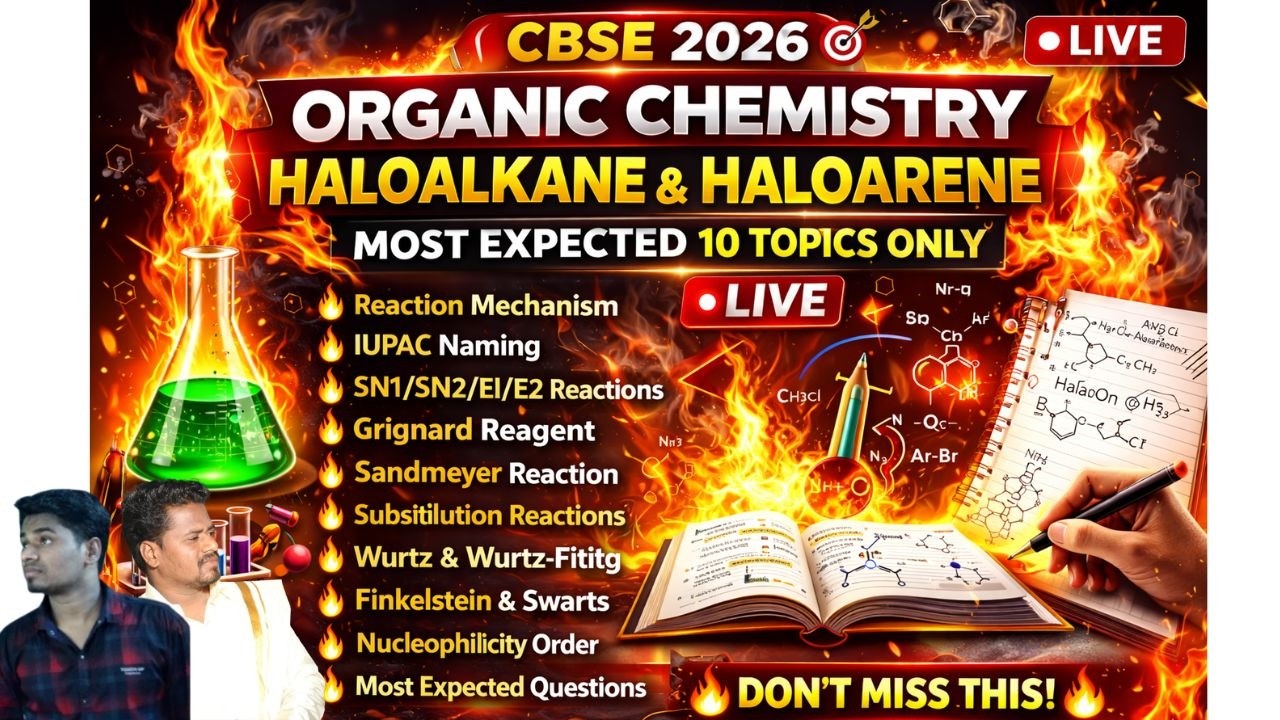 🚨 Don’t Miss These 10! Haloalkane Haloarene | Organic Chemistry 2026