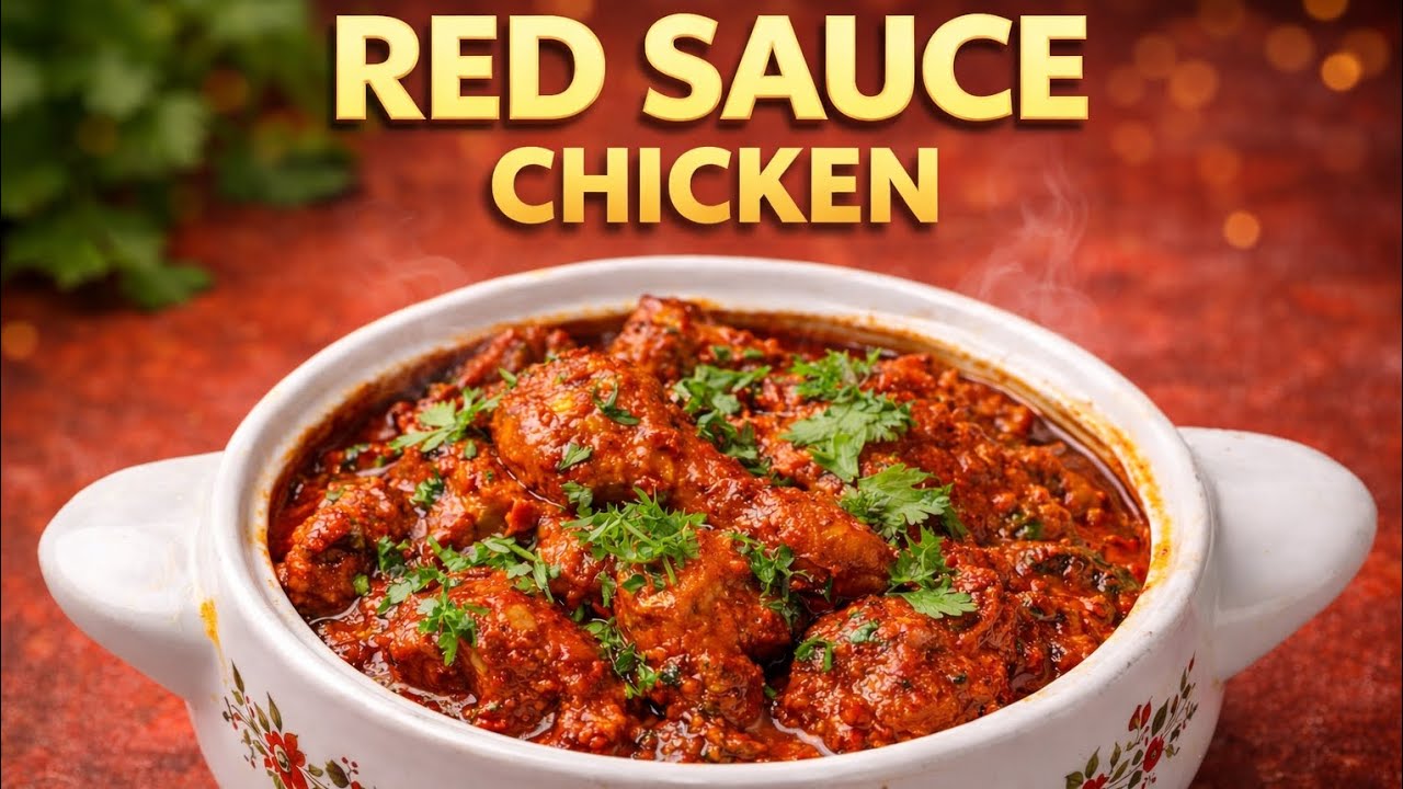 Shadiyon Jaisa Red Sauce Chicken 🍗❤️Itna Tasty Ke Sab Repeat Mangenge! 🔥