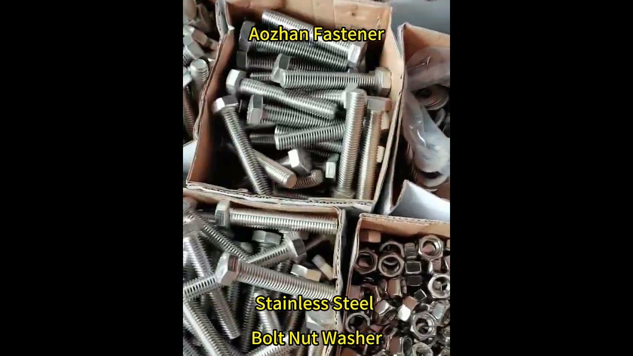 Stainless Steel Bolt Nut Washer丨#Fastener #Hardware #Shorts #Bolt #Nut #Washer丨Aozhan Fasteners