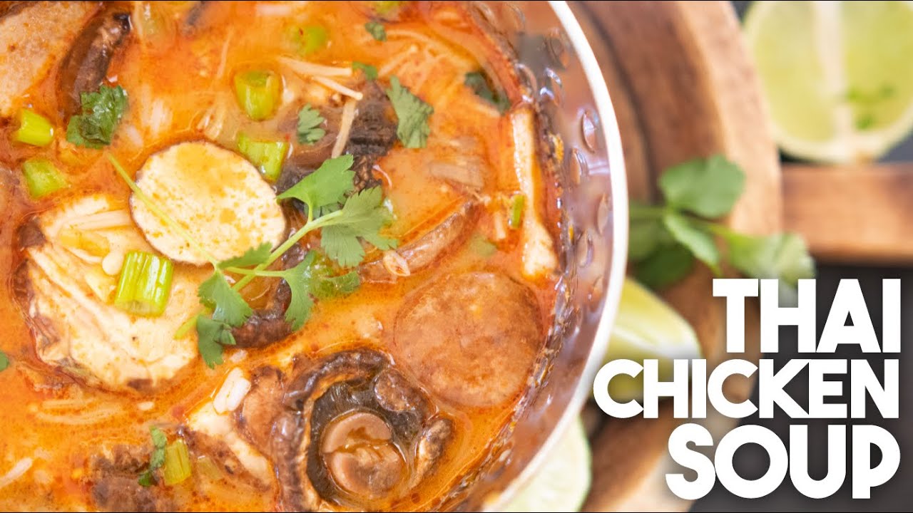 Тайский куриный суп | Сливочный кокос, курица и тайские специи | Kravings
