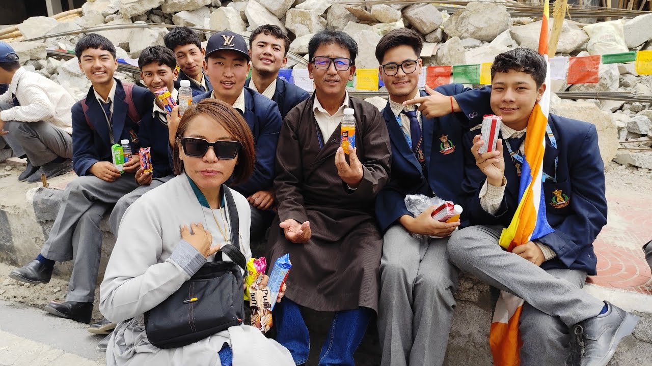 Warm Welcome to His Holiness the 14 th Dalai Lama#Lamdon School#Leh#12th July, 2025