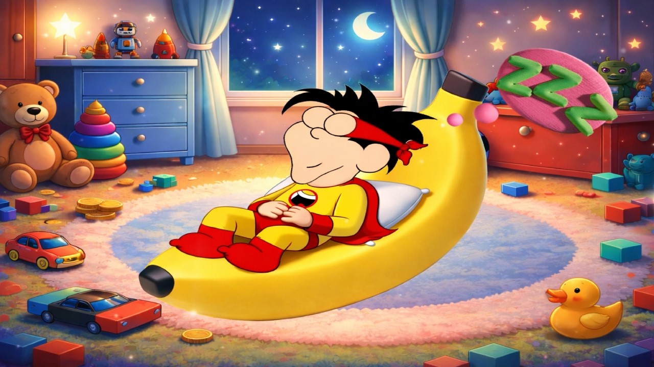 🌙 Capitão Lunático Dormindo 🍌 | Música para Dormir Crianças 💤 Canção de Ninar Relaxante