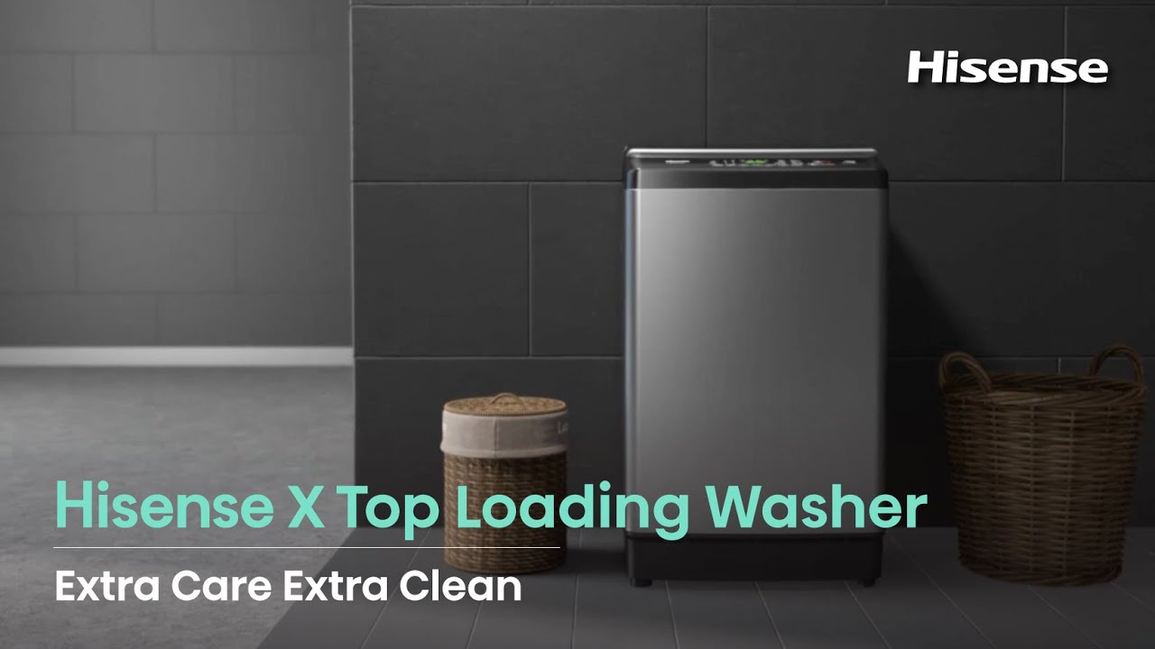 Hisense X Top Loading Washer: Extra Care Extra Clean | WTJA1302T