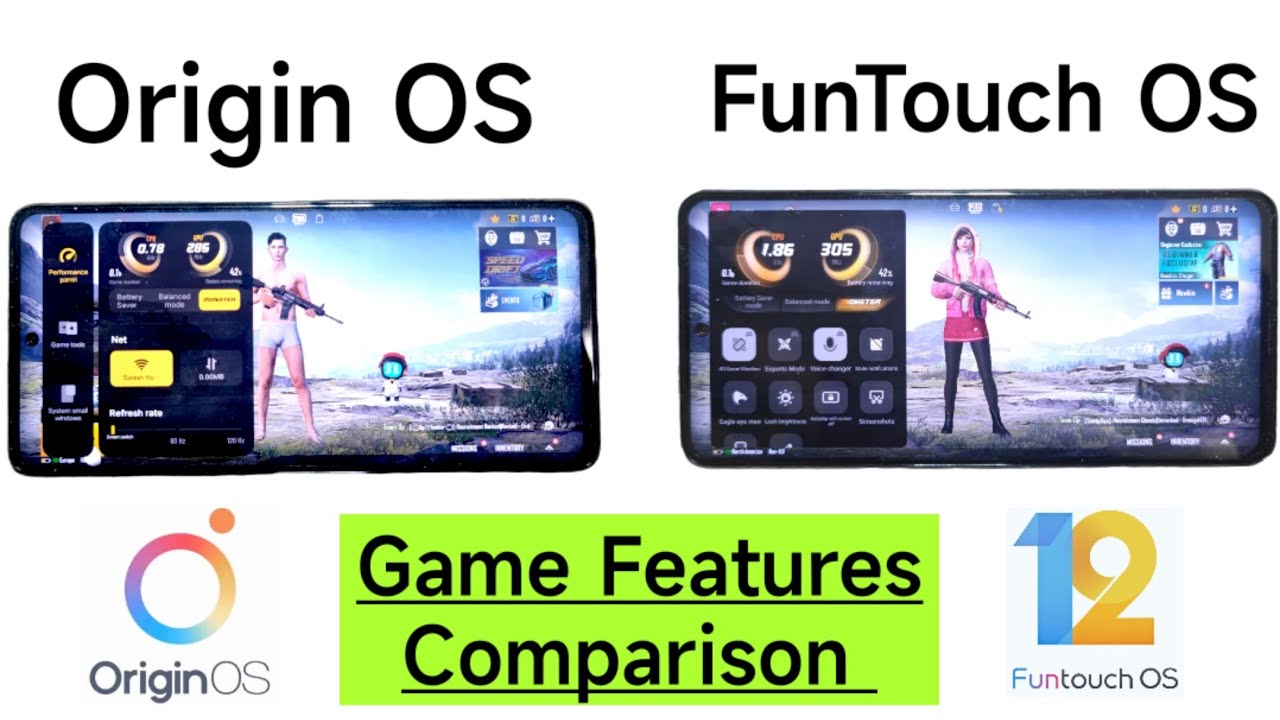 Origin OS vs FunTouch OS Game Features Comparison which is Best 🔥🔥🔥