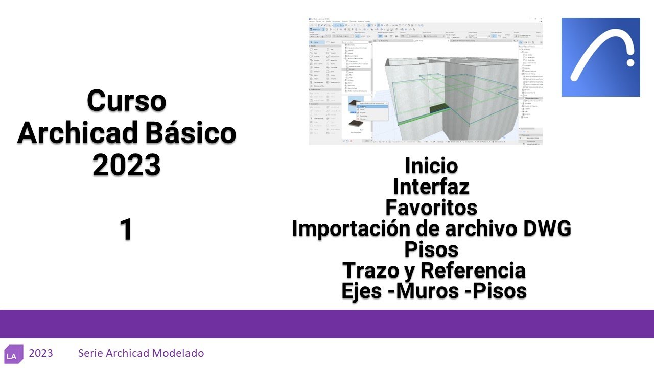 #ARCHICAD CURSO FAUV 2023 Interfaz- Trazo y referencia-Muros