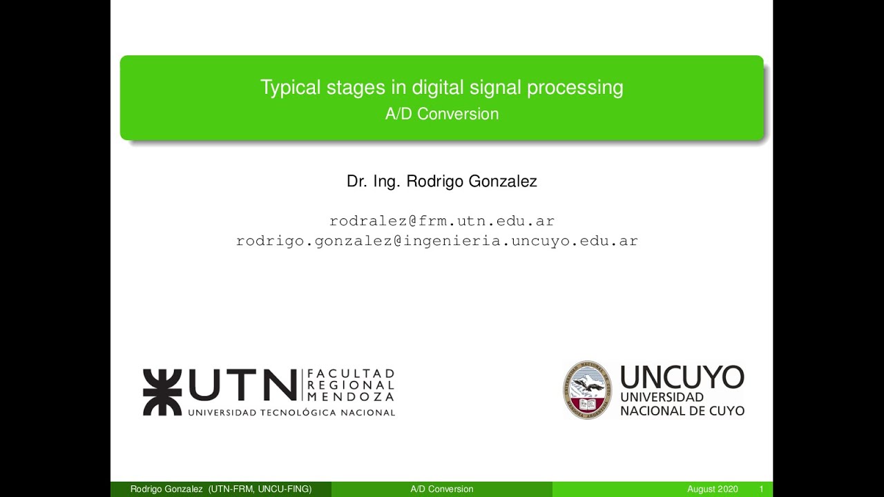 Conversión Analógica/Digital