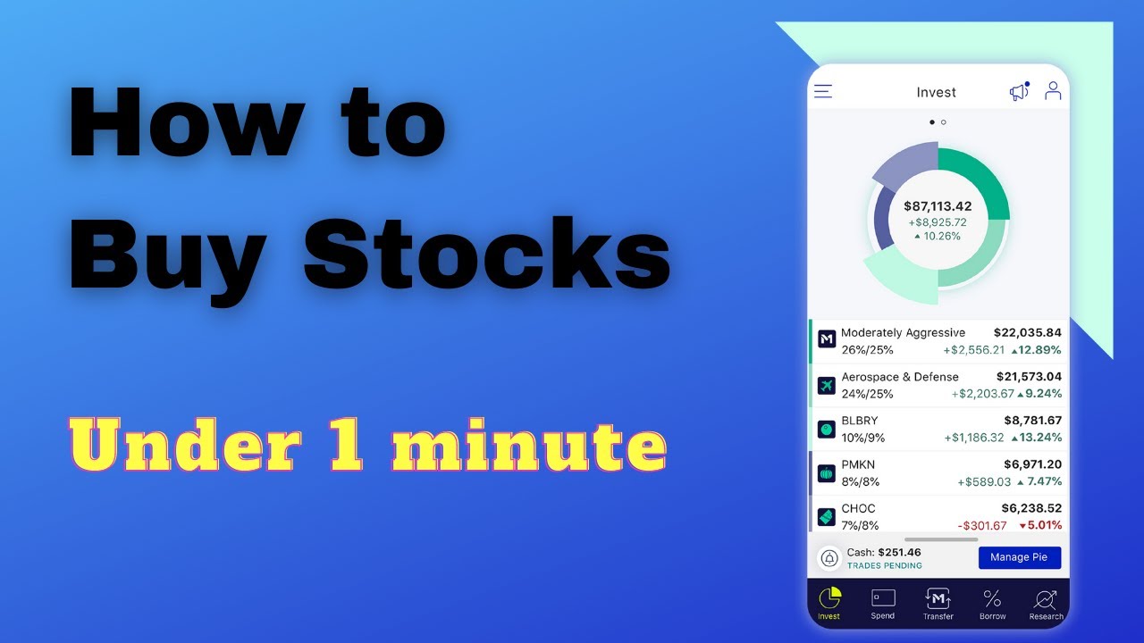 How to Buy Individual Stocks in M1 Finance Mobile App (Quick Tutorial)