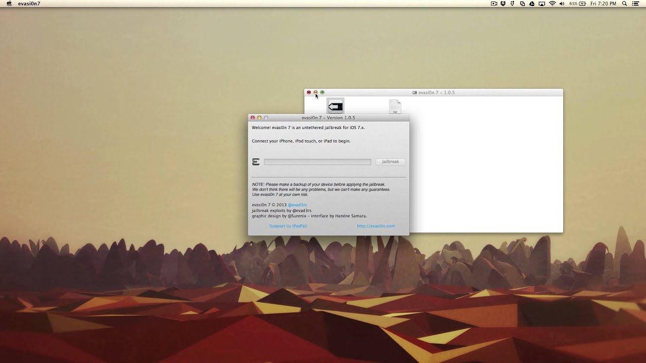 Jailbreak iOS 7 w/ Evasi0n 7