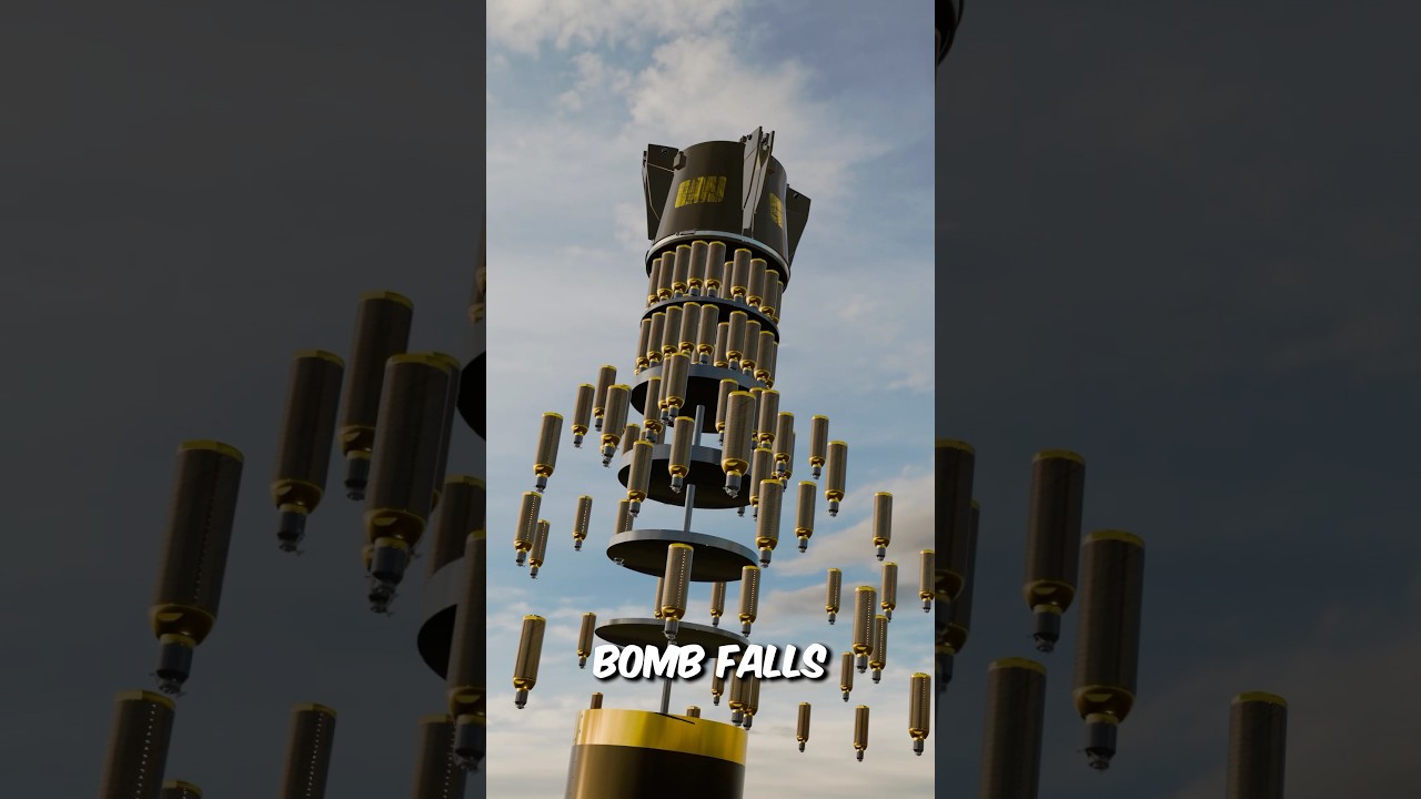 How A Cluster Bomb Actually Works😰 #shorts