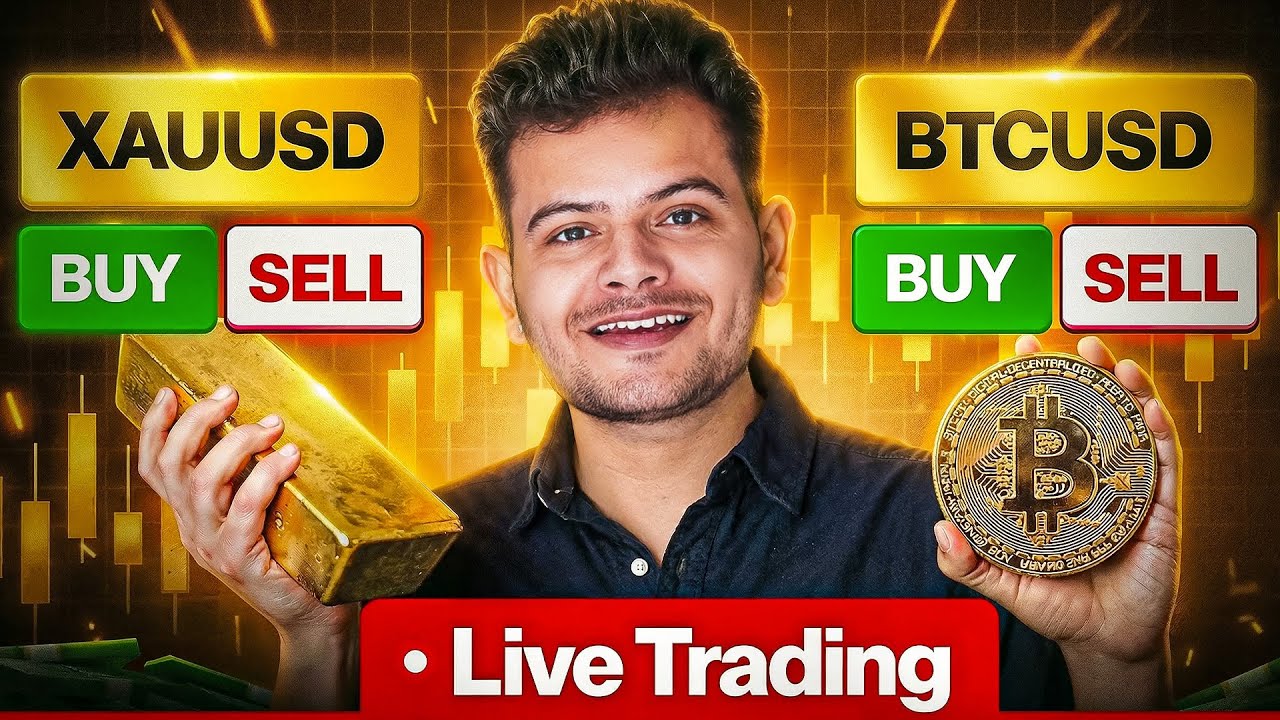 Live trading in XAUUSD & BTCUSD