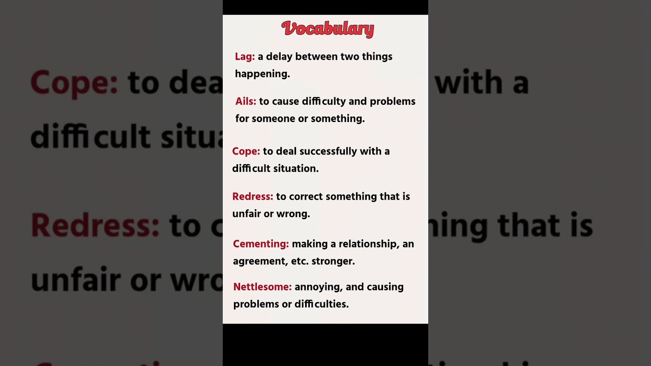 IELTS Vocabulary 