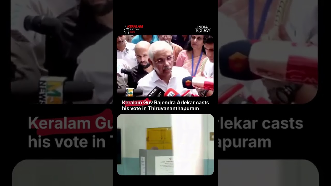 Keralam Elections: Kerala Governor Arlekar Casts Vote | Assembly Elections 2026