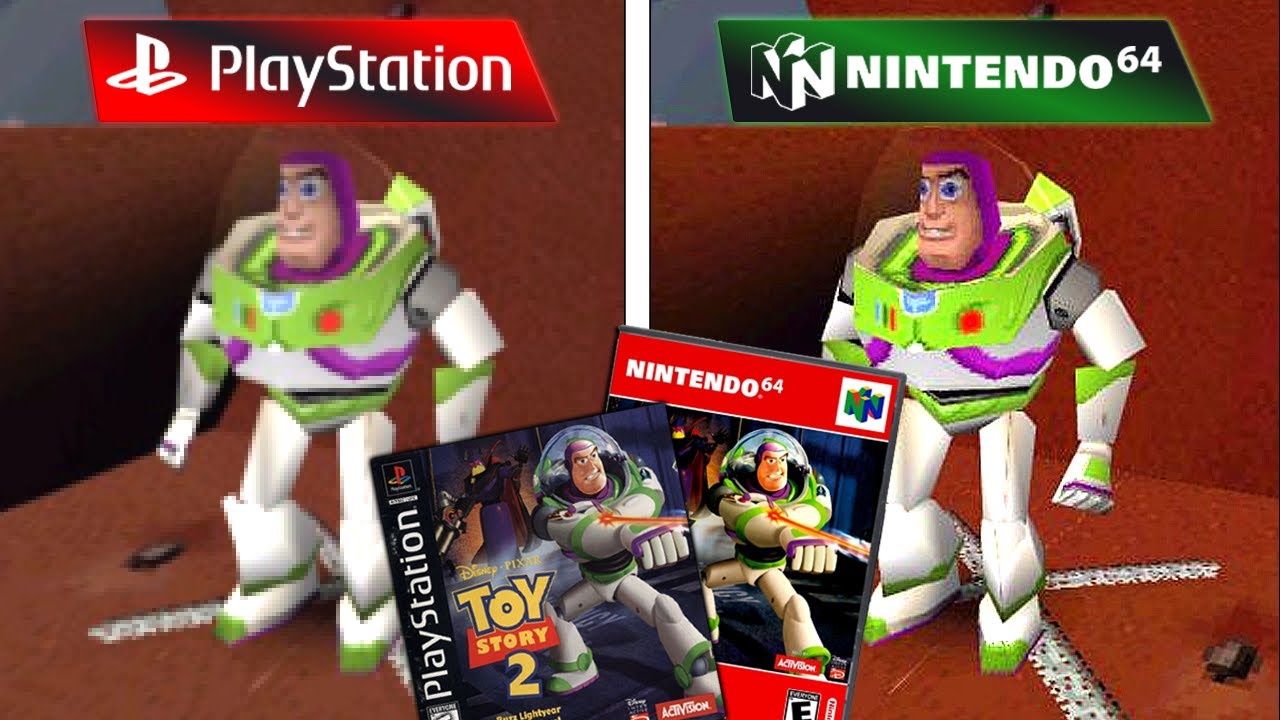 Tory Story 2 - PS1 vs N64 | Side By Side Comparison!