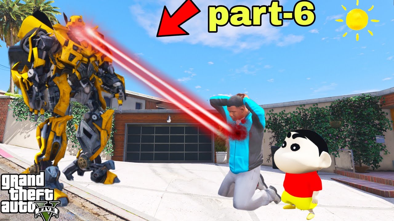 Franklin and Shinchan Making  Transformer with 999999$ But Old Yellow Transformer Come In GTA V