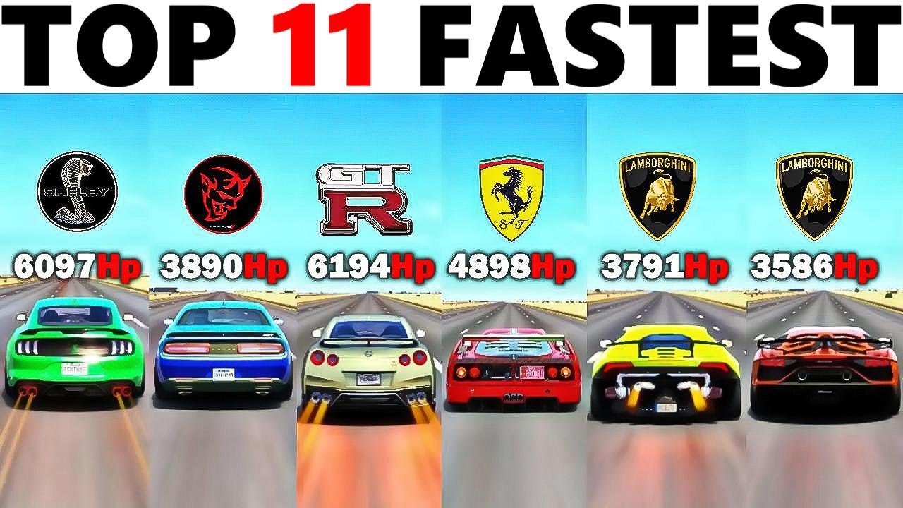 Top 11 Fastest Cars in Assetto Corsa (Tuned By MKElite)