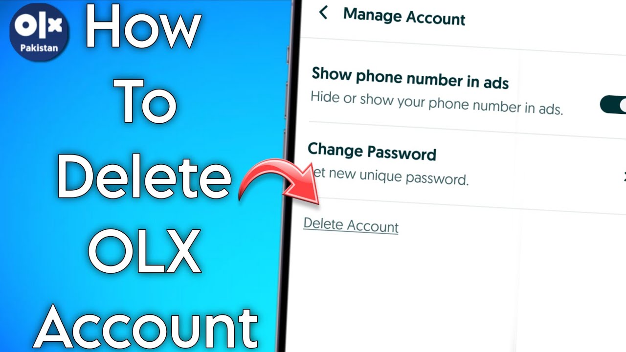 Как удалить аккаунт OLX!