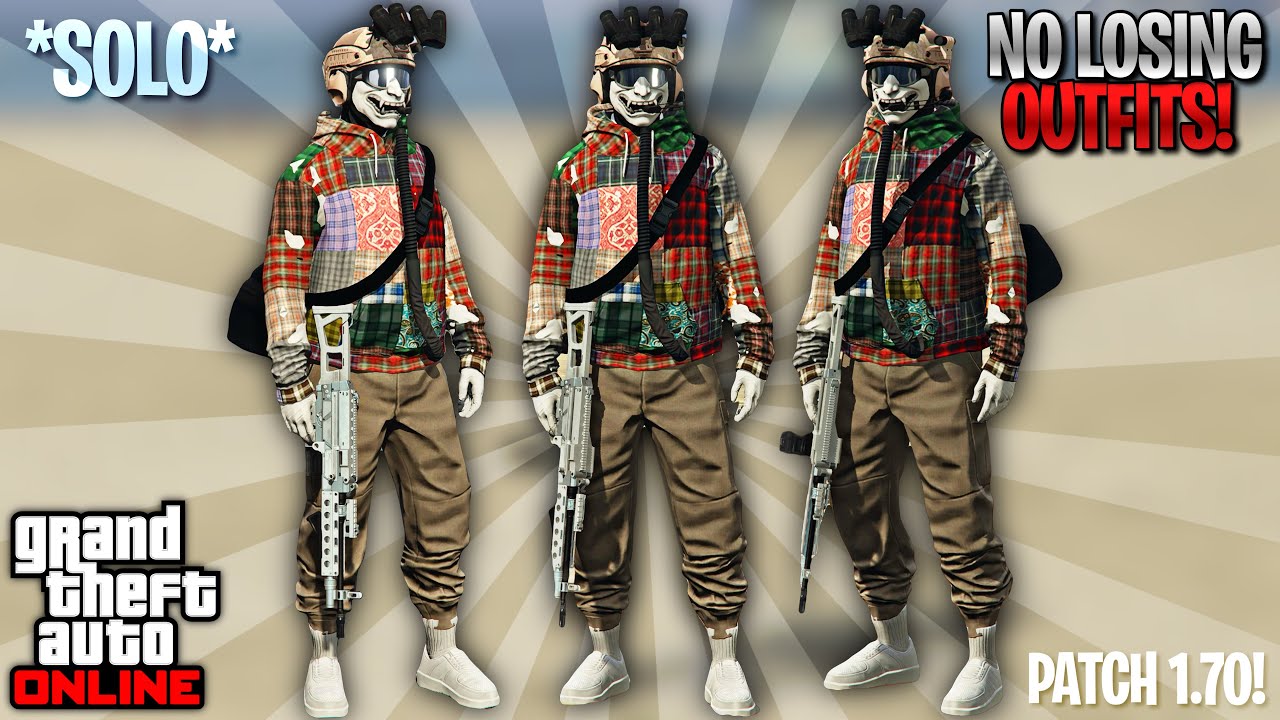 HOW TO MAKE A TAN TRYHARD OUTFIT W/ JOGGERS & GLITCHED HOODIE IN GTA 5 ONLINE! (NO LOSING OUTFITS)