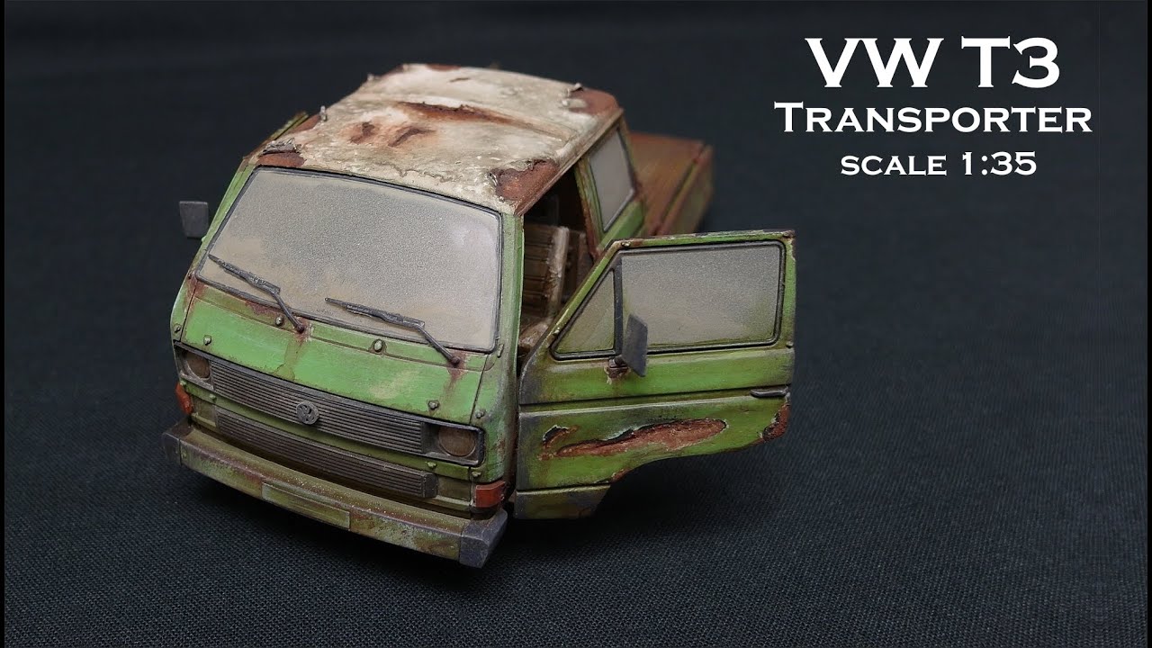 Rosteffekte VW T3 Transporter scale 1:35 inklusive Nova3D Resin Printer