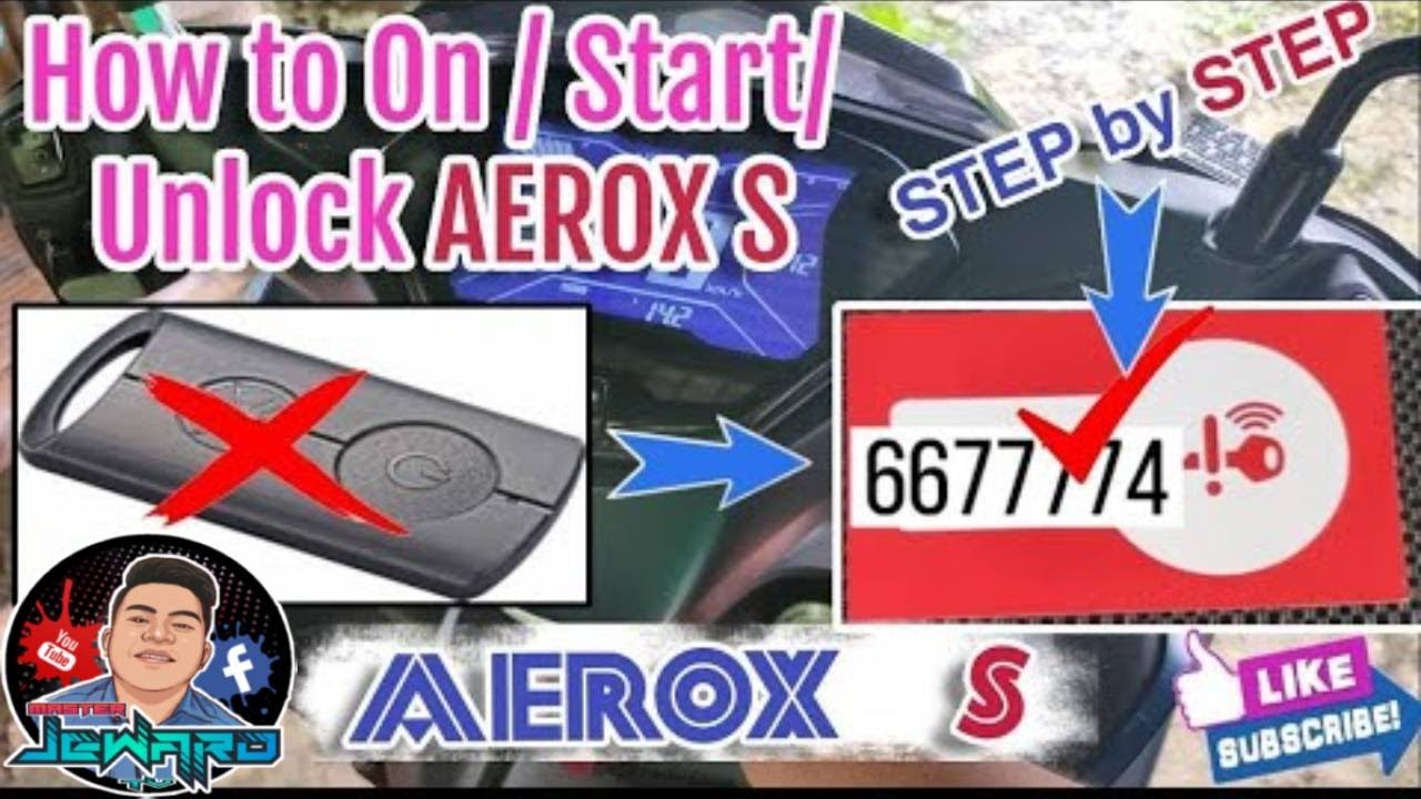 How to On, Start, Unlocked Aerox V1 & V2 Keyless using Remote Code || MASTER JEWARD TV