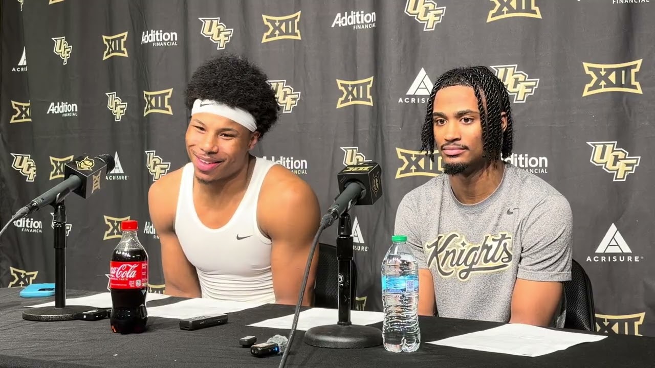 UCF Forward Jamichael Stillwell and Guard Themus Fulks Postgame Presser vs. #17 Kansas