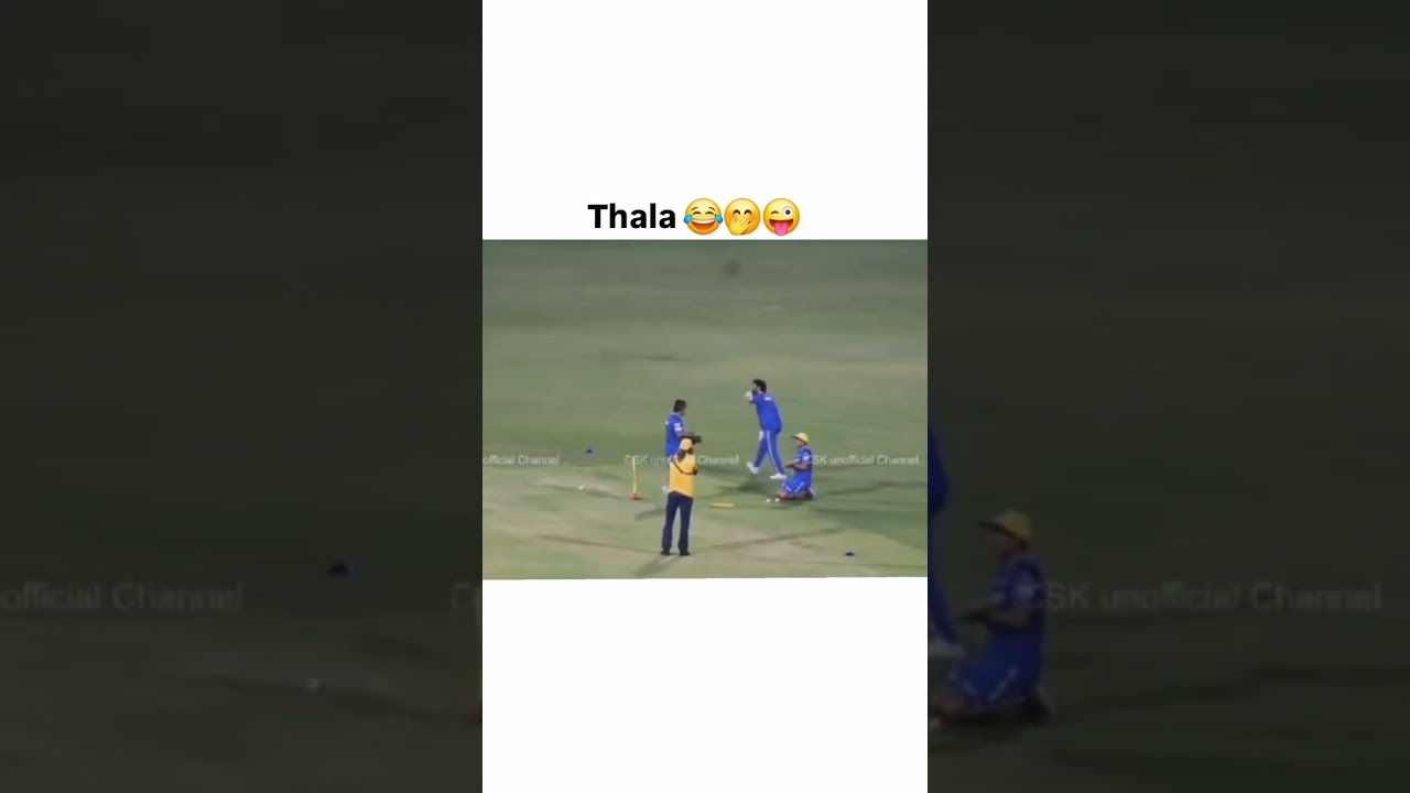 Dhoni making fun during practice ahead of IPL 2025 #msdhoni #ipl2025 #chennaisuperkings #shorts