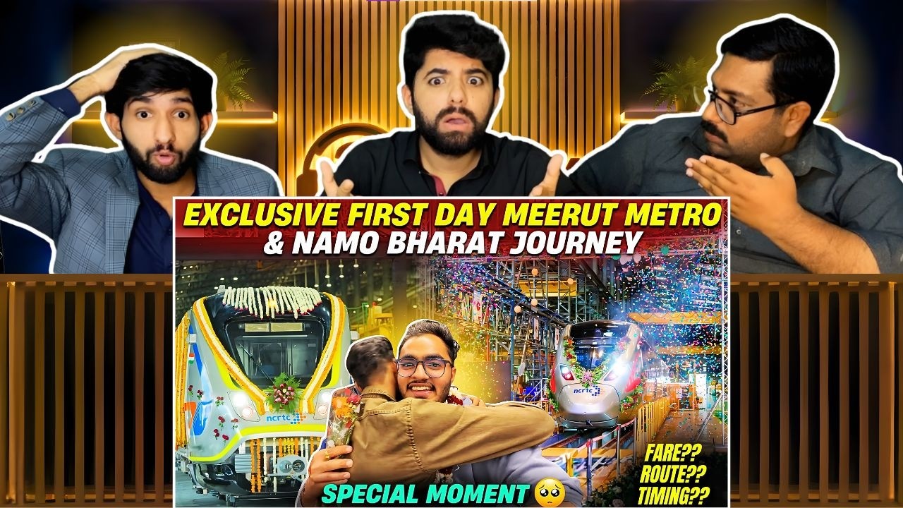 Delhi to Meerut RRTS Metro Journey 😱 | Pakistani Reaction