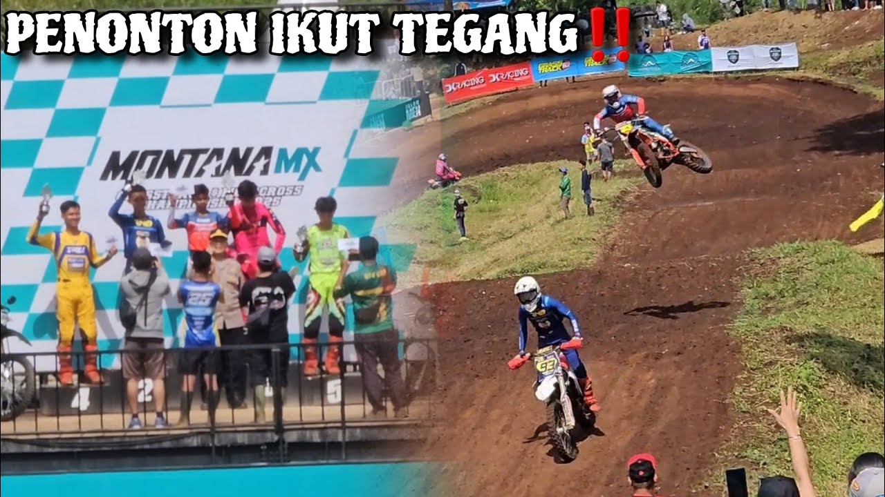 PENONTON DIBIKIN TEGANG SAAT M ATHAR MEREBUT POSISI 1 DI TIKUNGAN TERAKHIR ‼️