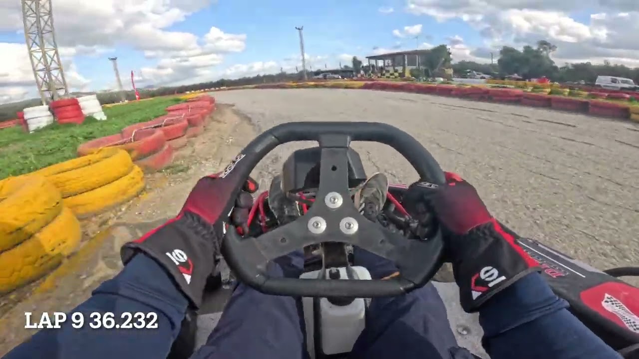 Trying to beat the record at Messara kart Greece