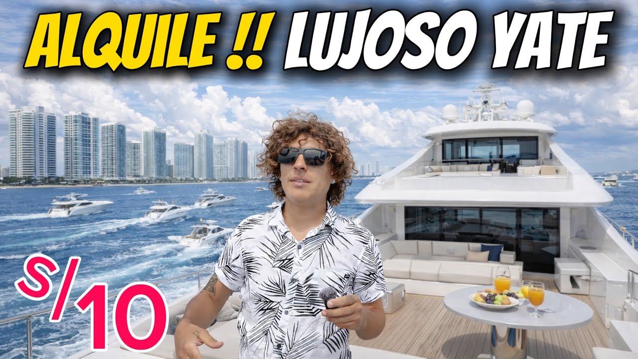LUJOSOS YATE 🛥️ 🔱 EN ALQUILER / BARATOS Y ECONÓMICOS / playa Ancon / comico lucky -Luisito comunica