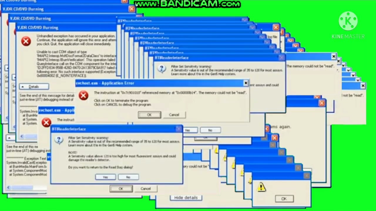 Windows Errors Full Green screen (EVERYTHING ERROR!!!!!!!!)