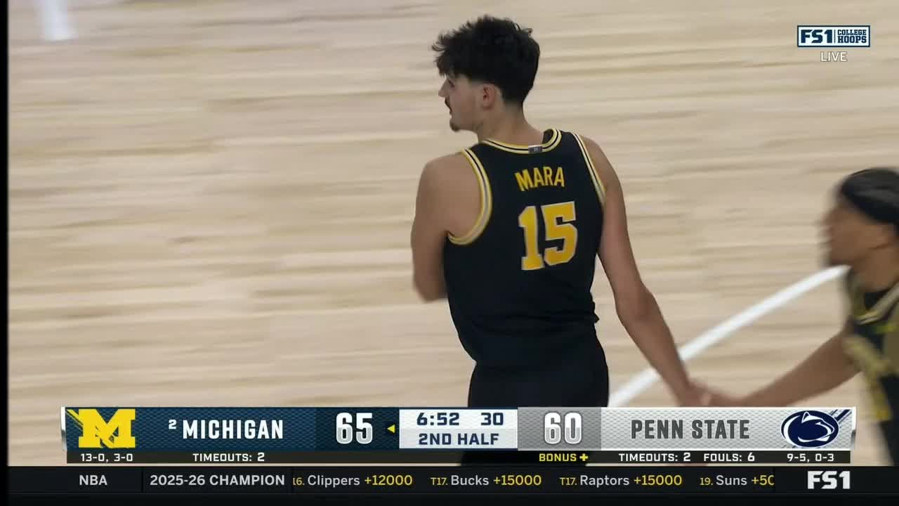 INSANE Aday Mara OOP at Penn State | Michigan Basketball