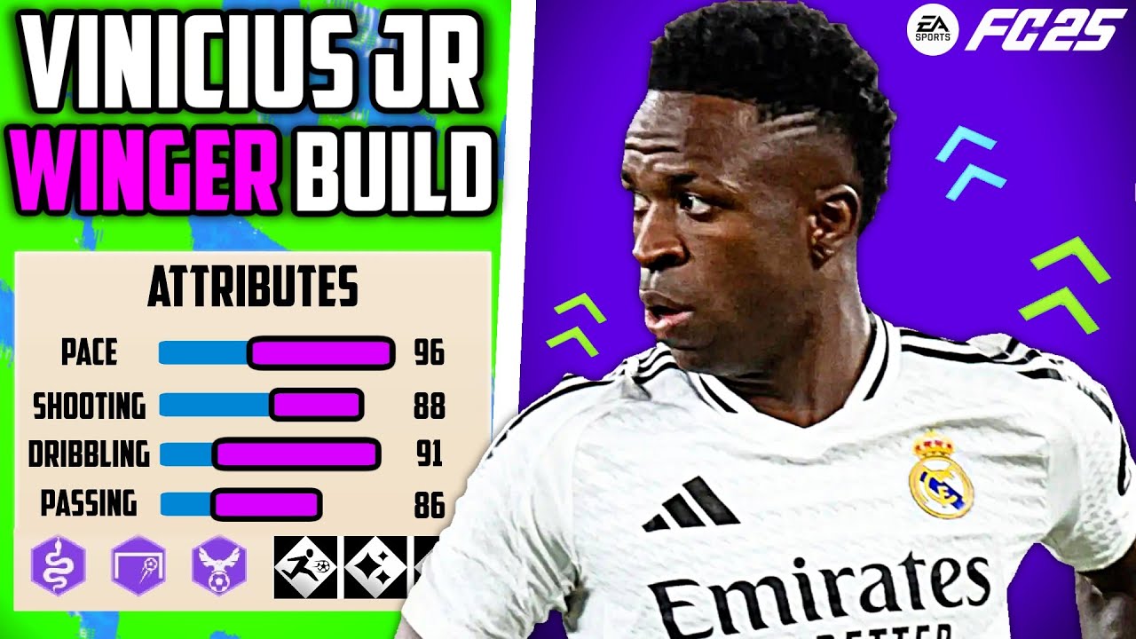 SKILLFUL BEST VINICIUS JR WINGER BUILD EA FC 25 Pro Clubs