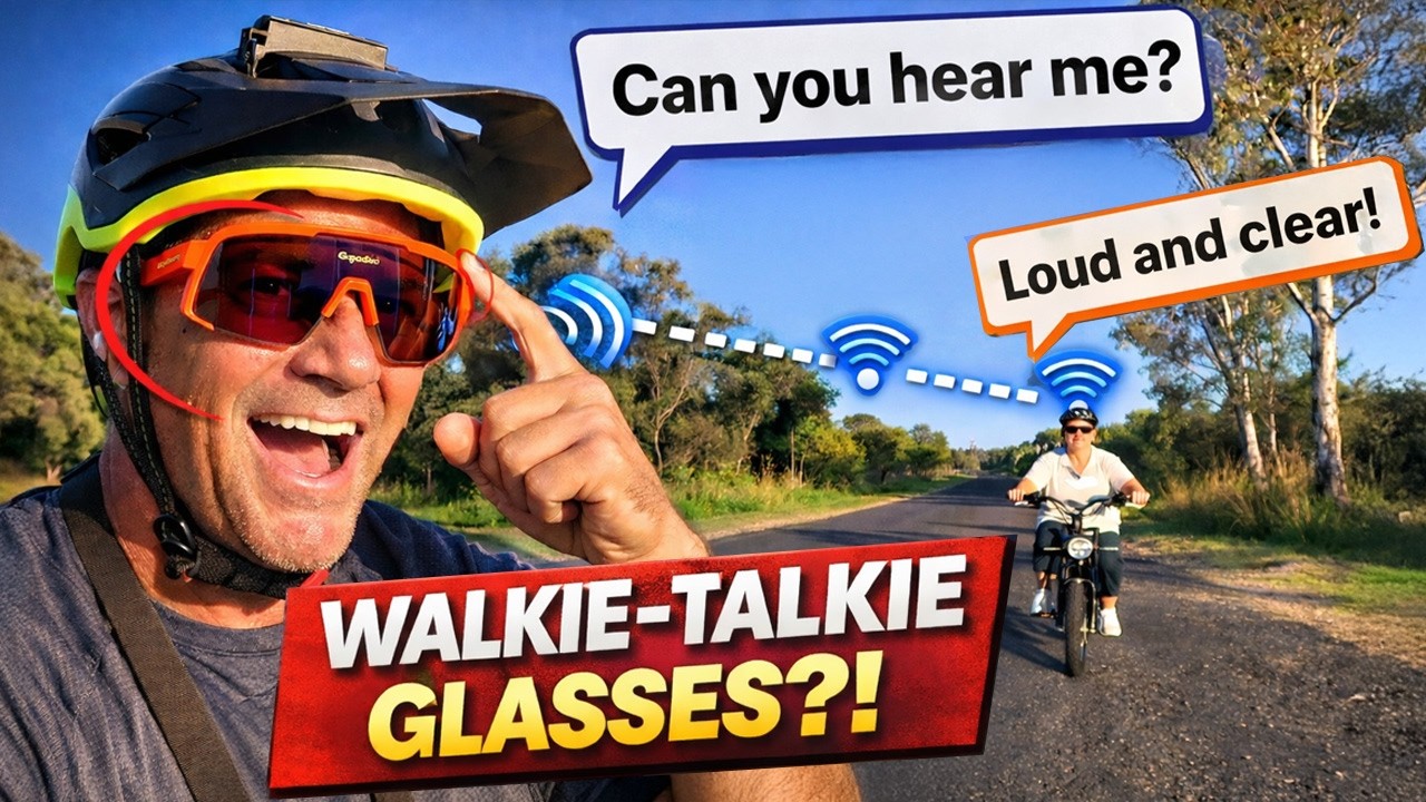 Walkie-Talkie Glasses?! We Tested Them While Cycling&hellip; (GapaSea G1 Pro)