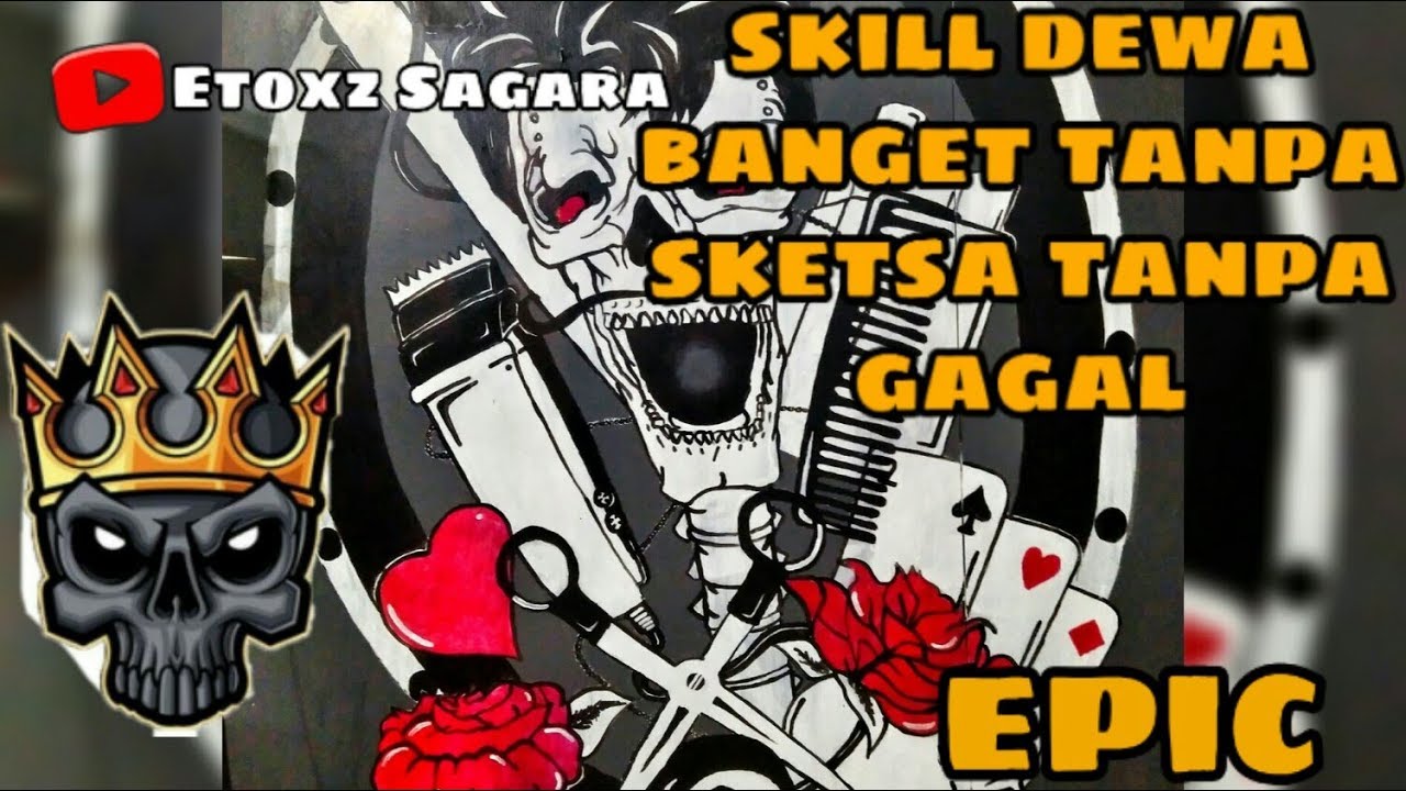 GRAFITY SKILL DEWA || GAMBAR MURAL || BARBERSHOP || BARBERSHOP || SENI LUKIS DINDING