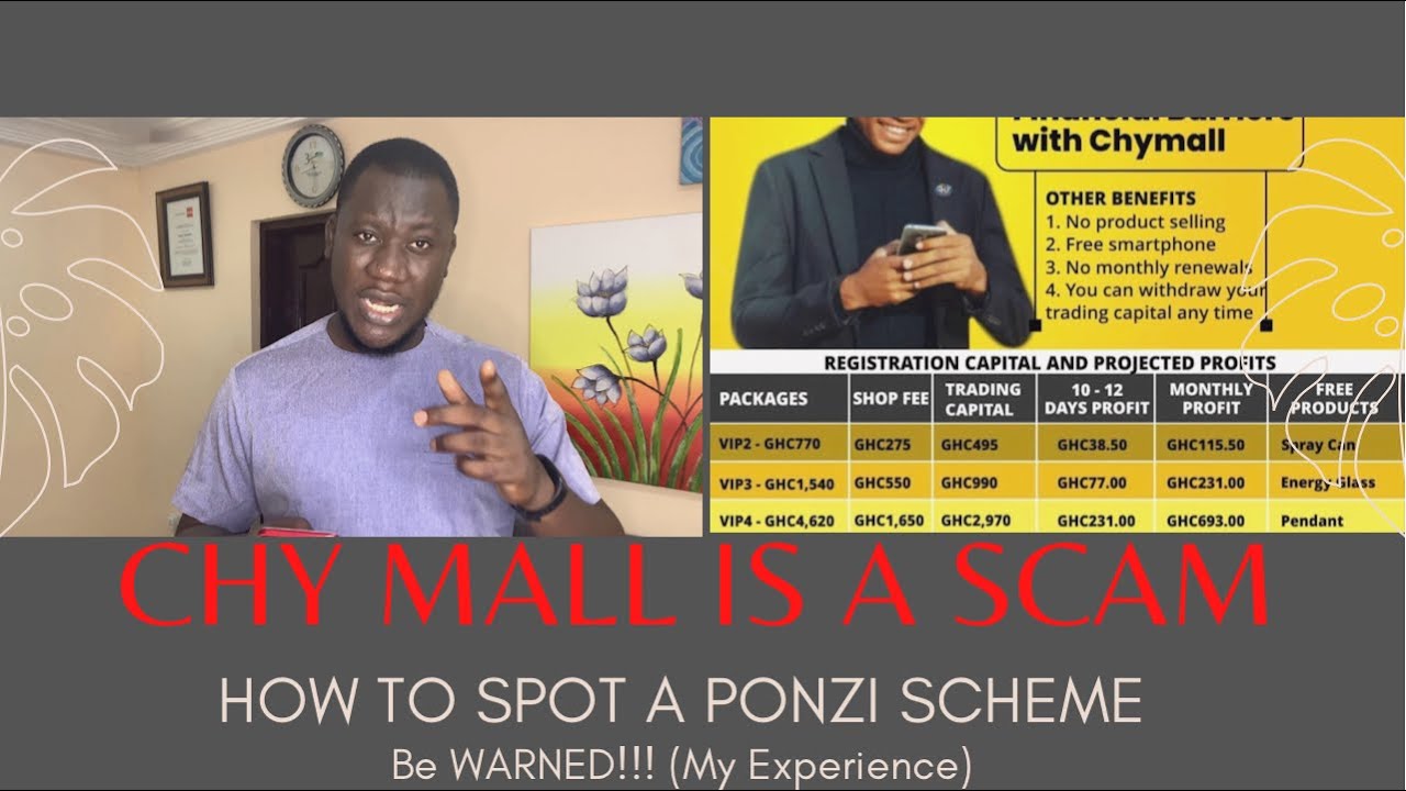 CHY Mall is a SCAM | How to Identify a Ponzi Scheme