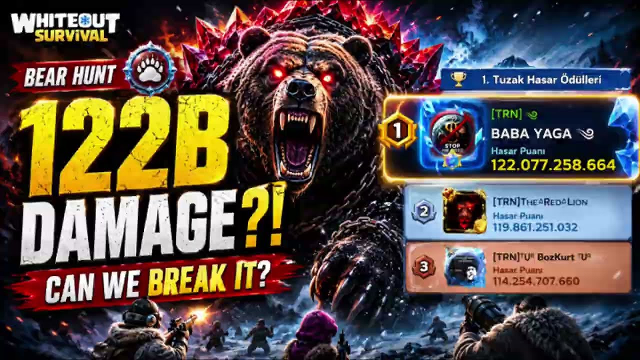 122B DAMAGE?! 🐻 Bear Hunt Record | Whiteout Survival