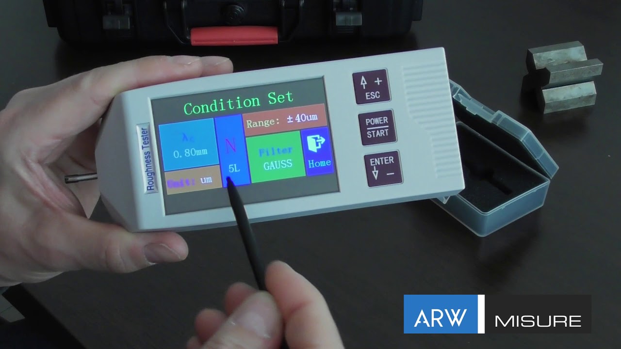 Presentazione funzioni Rugosimetro digitale ARW BT300