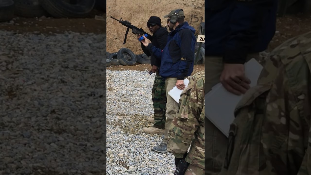 M4A1 Carbine Drills With A Delta Force Operator.      #tylerjamalshoots #afghanistan #veteran #army