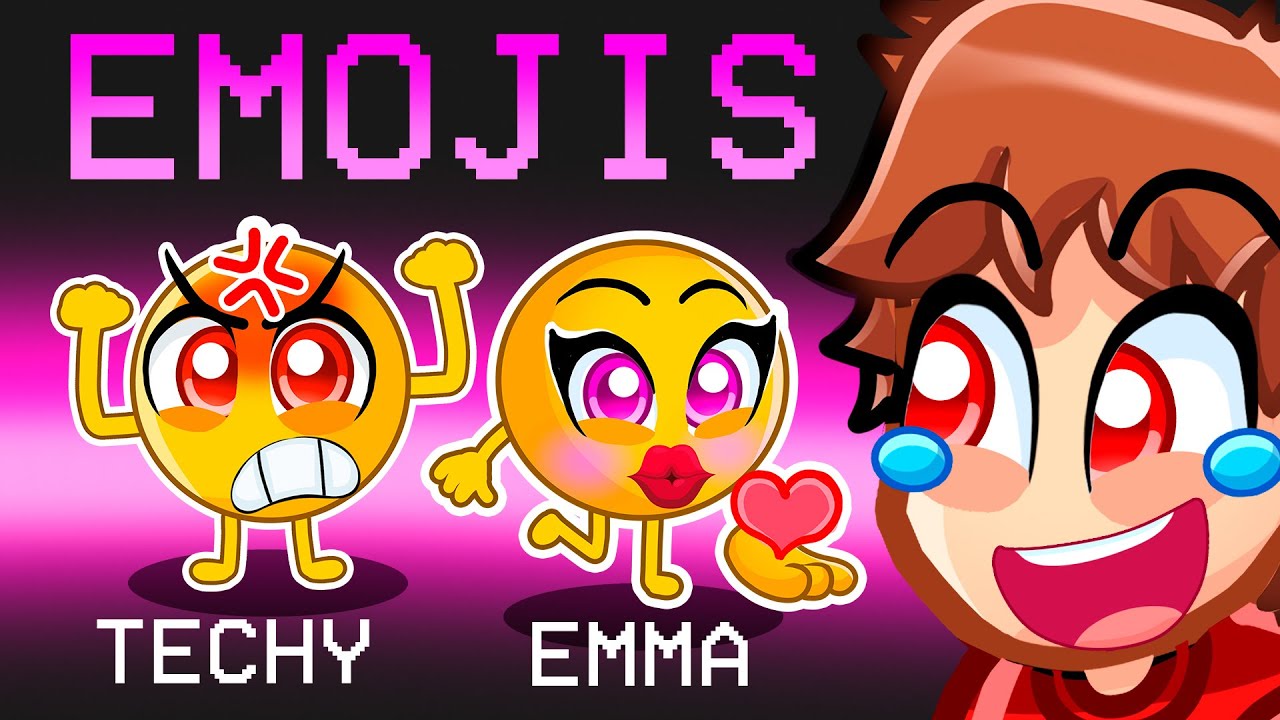 EMOJI MOD in Among Us With MY CRAZY FAN GIRLS...