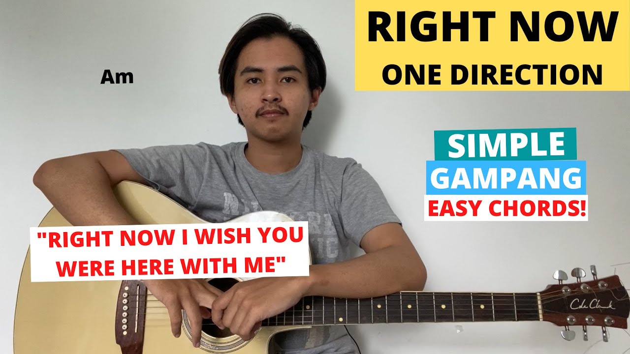 CHORD SIMPLE GAMPANG (Right Now - One Direction) (Tutorial Gitar) Easy Guitar Chords!