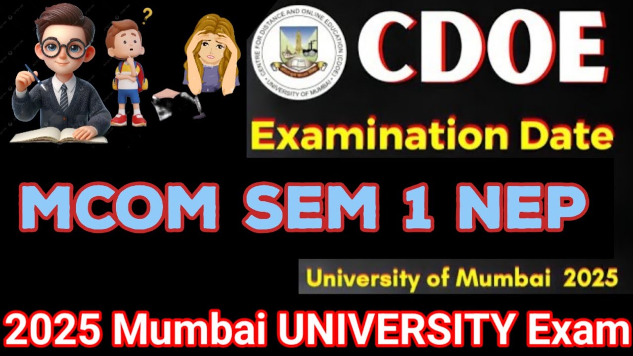 ALL DOUBT CLEAR?|MCOM sem1 nep CDOE |Mumbai University CDOE | EXAM 2025 |mcom sem1 nep |Imp Question