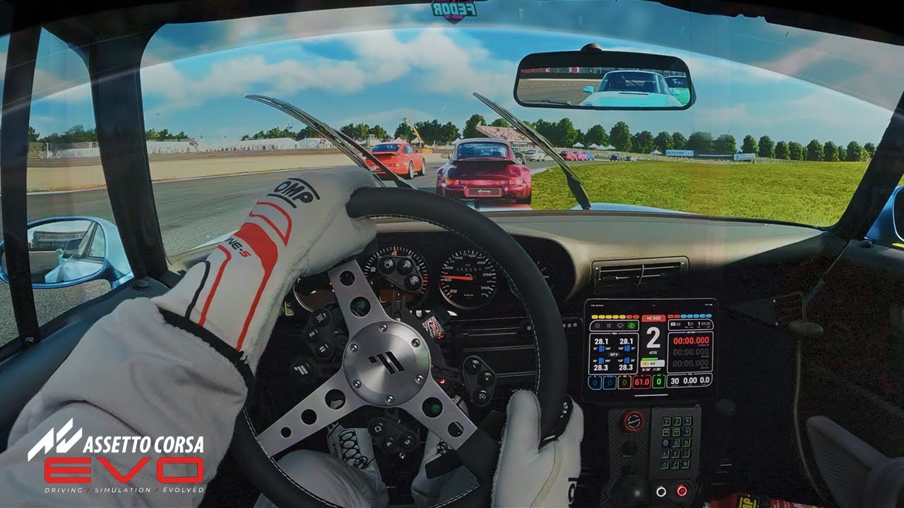 AC EVO POV: Porsche 911 Turbo Roars at Donington Park