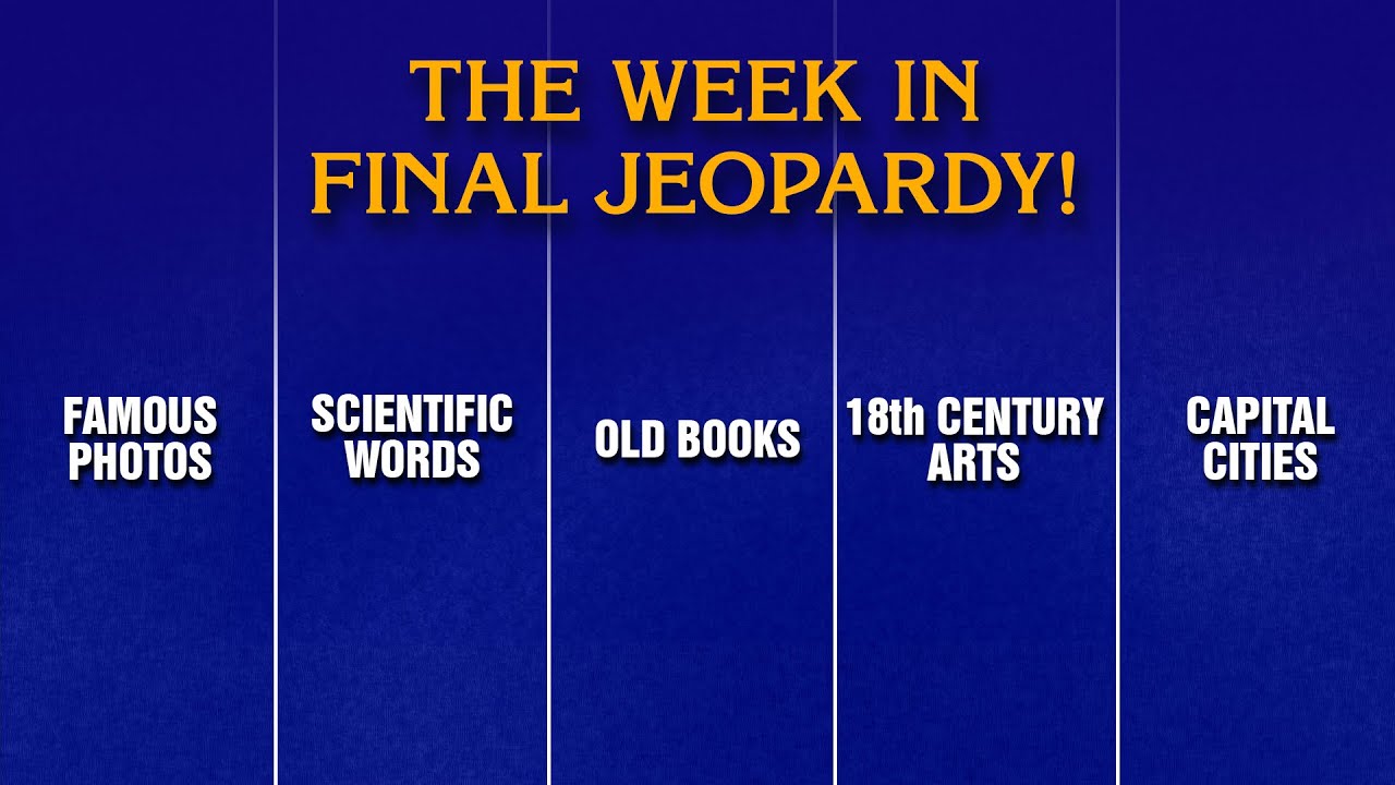 A Week in Final Jeopardy!: 1/19/26-1/23/26 | JEOPARDY!