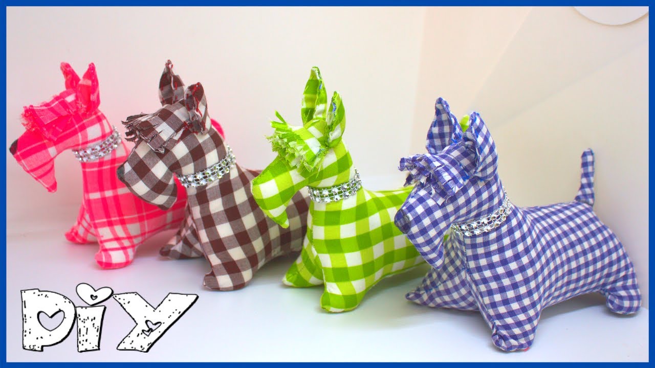 Como Hacer PERROS de TELA | Patron gratis | Free Pattern