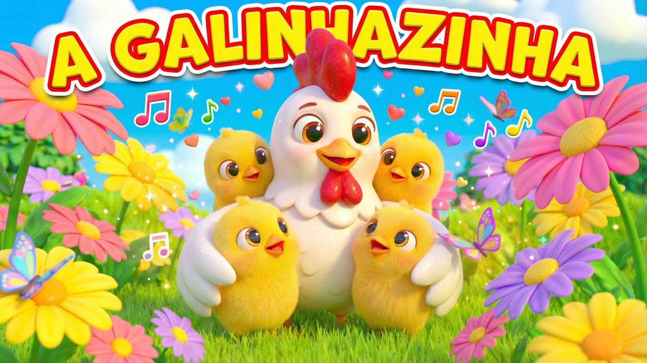 A Galinhazinha e os Pintinhos 🐥 Músicas Infantis | LucaEVC