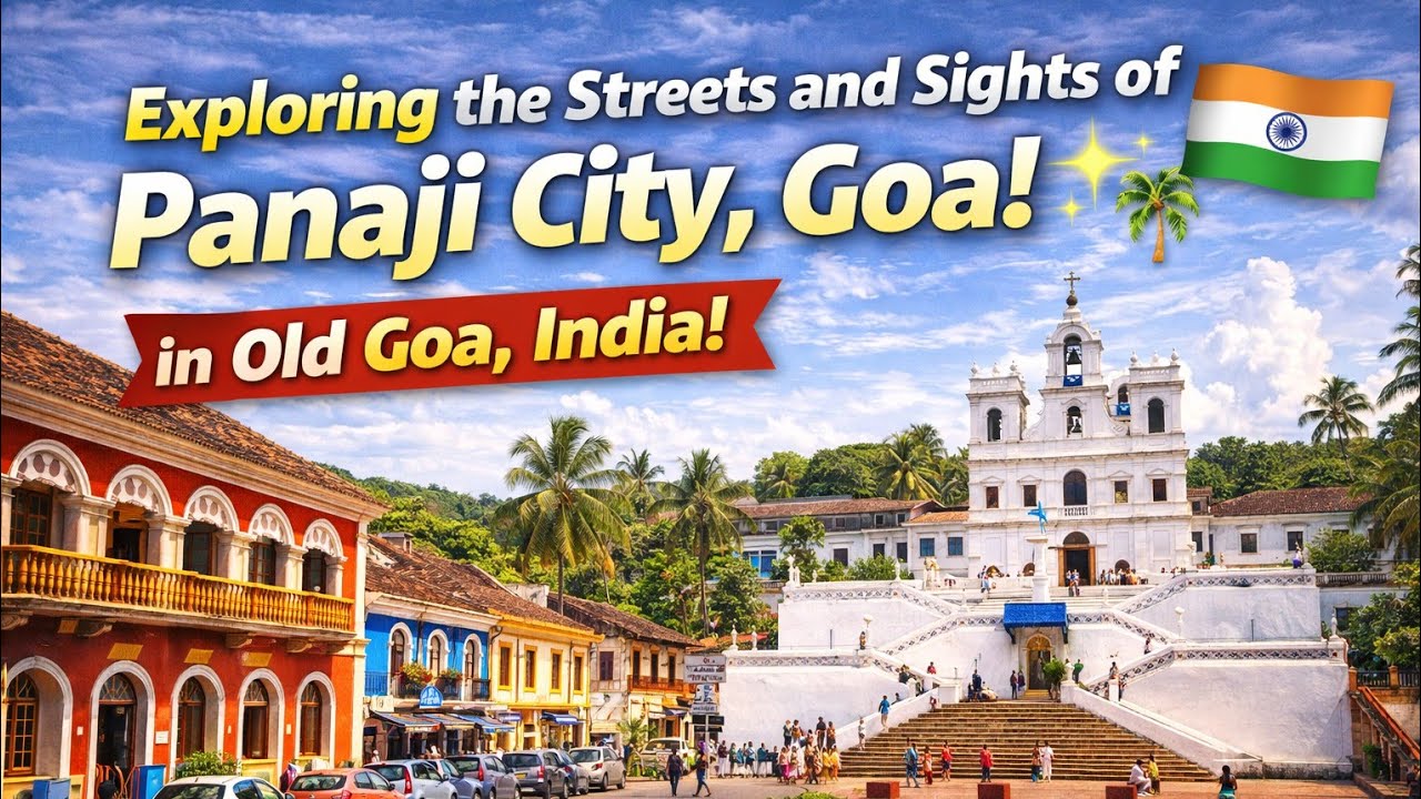 "Exploring the Streets and Sights of Panaji City,Goa!🇮🇳🌴"